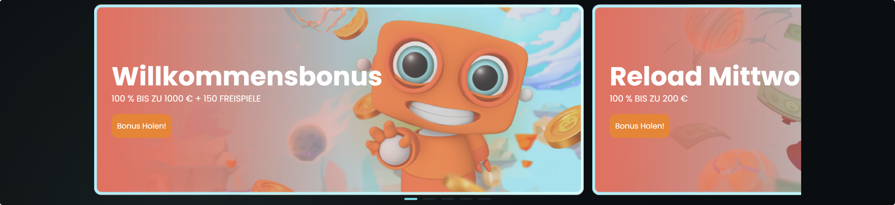 Willkommensbonus – Bis zu 1.000 € + 150 Cash Spins